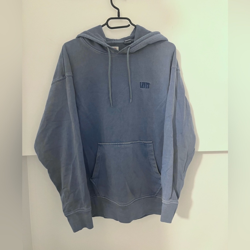 Levi's Washed Blue Hoodie for Men size small